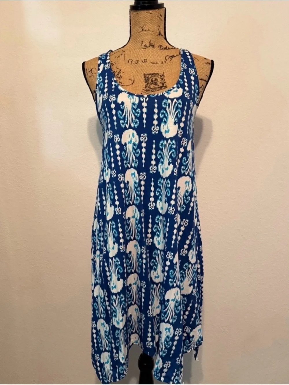 Blue Lily Pulitzer Melle Indigo Get In Line Tank Dress Small